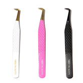 SW-03 90°-Degree Fiber Tip Tweezers for Eyelash Extensions seerbeauty